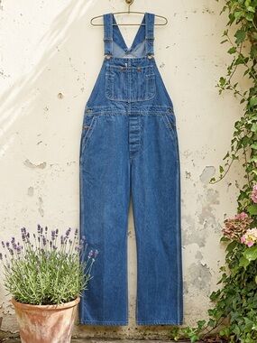 Vintage Wrangler Big Ben 90s Casual Denim Utility Blue Jean Overalls Size 38x30